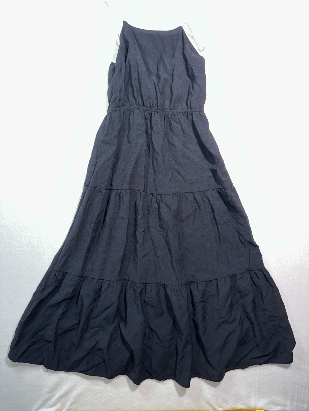 Blu Pepper Black Tiered Maxi Dress